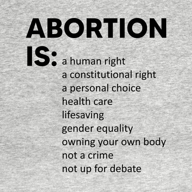 Abortion Is A Human Right A Constitutional Right A Personal Choice by Stacy Peters Art